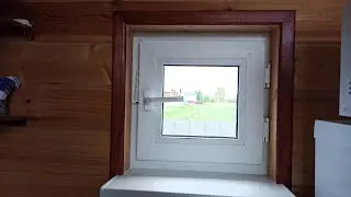 Новое ОКНО в каркасном доме!