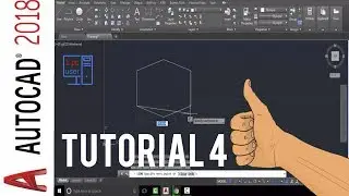 Autocad 2018 line command tutorial - how to draw a line in autocad 2018 with direct distance entry