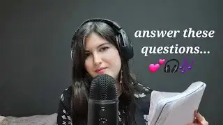 Asking you random questions | ASMR (whispering, personal attention, paper sounds, writing)