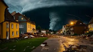 Мощный торнадо обрушился на Бамберг (Южная Каролина, США). События дня 12.01.2024