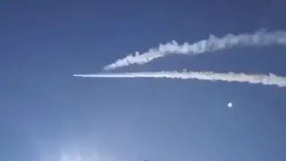 Civilian records AGM 88 HARM missile impacts in Belogord Russia.