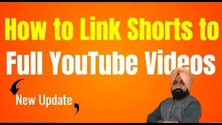 How to Link Short to Full YouTube Video | How To Add Clickable Link In YouTube Shorts |Youtube Short