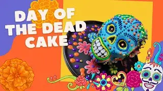 Day of The Dead (Dia de Los Muertos) Skull Cake - Pastel De Calavera