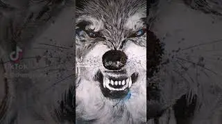 Acrylic painting WOLF WOLFART | КАРТИНА АКРИЛОМ ВОЛК