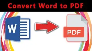 How to Convert Word File into PDF ||Convert Word to PDF ? Word to PDF