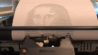 Printing the Mona Lisa with my typewriter computer