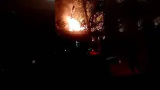 горит дом в Самаре