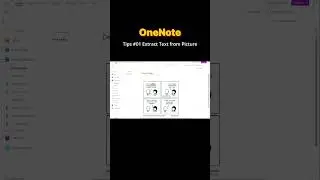 OneNote Tips & Tricks 01 | Extract text directly from picture inside Microsoft OneNote