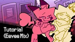 Friday Night Funkin' Tutorial (Eevee Mix) FULL SONG | Gameplay [FNF MOD]