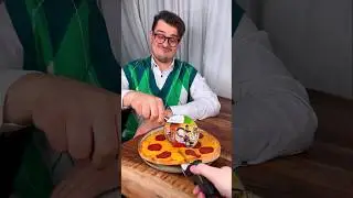 How to eat PIZZA with mom and dad properly?😎❤️🍕| CHEFKOUDY