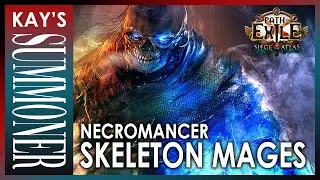 PoE 3.17 - Skeleton Mages Necromancer - Mapping/Bossing/Tanky - Siege of the Atlas - Archnemesis