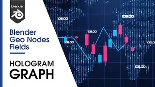 Blender3D - Create a Hologram Graph Animation with Blender 3.0 Beta Geometry Nodes Fields TUTORIAL