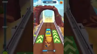 Talking Tom Gold Run Talking Ginger Run on hard difficulty level for 46 seconds