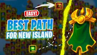 Discover The Best Route On Mysterious Island For August Rewards #herowars #island