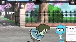 Z Mugen: Muscle Man (Me) and Doodlebob vs Nicole and Luke Skywalker