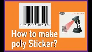 How to make barcode sticker?