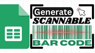 Generate a Scannable BarCode in Google Sheets (IMAGE Function)