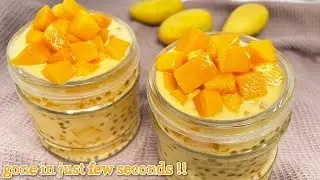 Mango Sago Dessert Recipe, Mango Tapioca Dessert 🥭🥭🥭