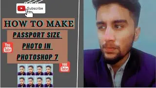 How to make passport size photo in Photoshop | Adobe Photoshop 7.0 | 4U Tech