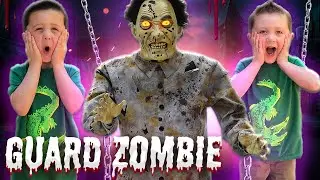 Guard Zombie Lowes Halloween 2023 | Unbox Setup Halloween Animatronic | Haunted Living Animated