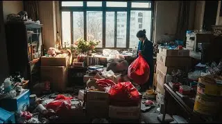 My parents’ messy room, I cleaned it up and made it tidy