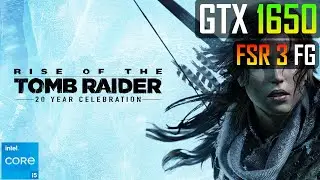Rise of the Tomb Raider on GTX 1650 - FSR 3 Frame Generation MOD