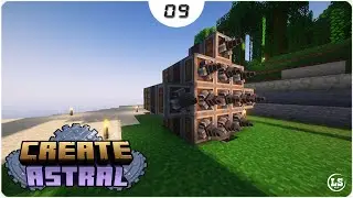 Minecraft 1.18.2 Create Astral - #09 Буровая установка