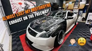 FIXING MY TURBO G37 MOTORDYNE EXAUST!