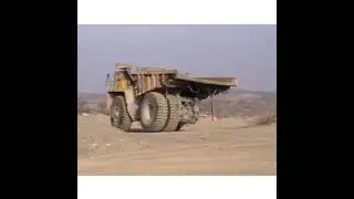 БЕЛАЗ едет без колеса!!!