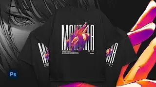 Streetwear Anime T-shirt Design Tutorial - Photoshop