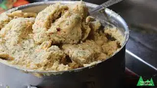 Freeze-dried potato and pea soup for hiking. How to make it?