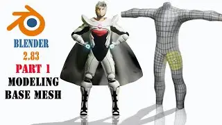 (Tutorial Blender 2.83) Anime 3D Modeling Karakter Blast (One Punch Man). Part 1: Base Mesh