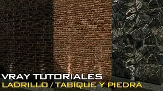 VRAY 4 TEXTURAS REALISTAS LADRILLO Y PIEDRA