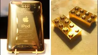 9 OBJETOS RIDÍCULOS FUNDIDOS EN ORO