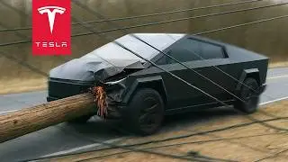 SHOCKING CYBERTRUCK CRASH CAUGHT ON TESLA DASH CAM