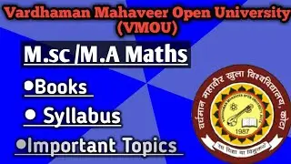 VMOU Msc /MA Maths previous course|| Msc maths ka Course|| Easy Course