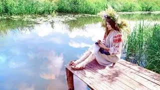Зов предков. Belarusian girl in national clothes.