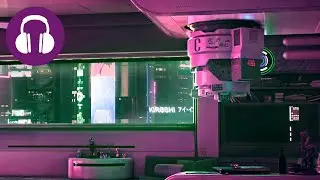 Falling Asleep in CYBERPUNK APARTMENT 💤 Relaxing WHITE NOISE SOUNDS & City Ambience
