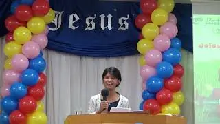 Suemi Takada ministrando no Congressso das crianças em Iwata