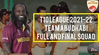 T10 league 2021-22 Team Abu Dhabi Squad | 