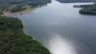 Prince Gallitzin State Park, Glendale Lake  -- Flyover with DJI Mavic Mini.