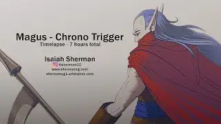 Creating Magus from Chrono Trigger - Timelapse