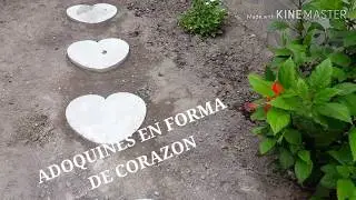 COMO HACER ADOQUINES EN FORMA DE CORAZON