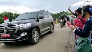 Menyambut kedatangan Bpk presiden JOKOWI. DESA BELANTI
