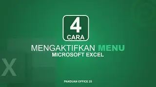 Tutorial MS Excel 2019 | 4 Ways to Enable Microsoft Excel Menu