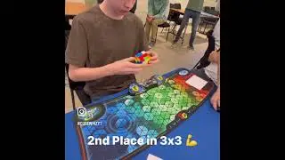 8.38 Single! Part of a 8.72 PR average, good for second at the comp #cubeforspeed #speedcube #cubing
