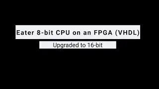 16-bit Processor Running on an FPGA (VHDL)
