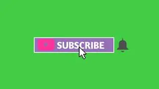 Free purple green screen Subscribe Button
