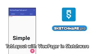 How to create Simple TabLayout with ViewPager in Sketchware Pro
