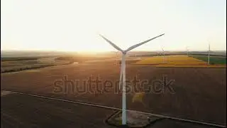 Aerial View Of Large Wind Turbines | Landscape | Shutterstock | Part-12